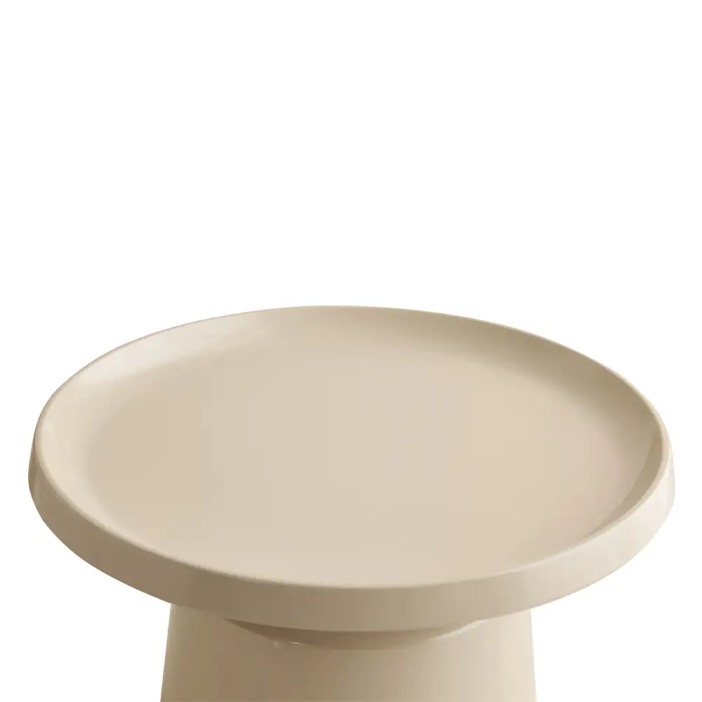 LIBERTA MOUSSE COFFEE TABLE SET 2ΤΕΜ CREAM CREAM 70x70x50cm