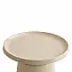 LIBERTA MOUSSE COFFEE TABLE SET 2ΤΕΜ CREAM CREAM 70x70x50cm