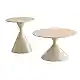 LIBERTA KNOT COFFEE TABLE SET 2ΤΕΜ CREAM CREAM 70x70x40cm