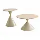 LIBERTA KNOT COFFEE TABLE SET 2ΤΕΜ CREAM CREAM 70x70x40cm