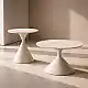 LIBERTA PIETRA COFFEE TABLE SET 2ΤΕΜ CREAM CREAM 70x70x40cm
