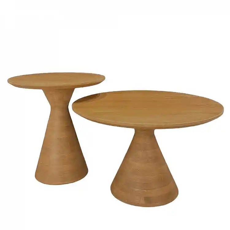LIBERTA VERTEX COFFEE TABLE ΦΥΣΙΚΟ 50x50x55cm