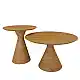LIBERTA VERTEX COFFEE TABLE ΦΥΣΙΚΟ 50x50x55cm