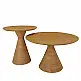 LIBERTA VERTEX COFFEE TABLE ΦΥΣΙΚΟ 50x50x55cm