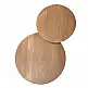 LIBERTA VERTEX COFFEE TABLE ΦΥΣΙΚΟ 70x70x45cm