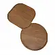 LIBERTA CUBIST SIDE TABLE SET 2ΤΕΜ ΦΥΣΙΚΟ 40x40x50cm