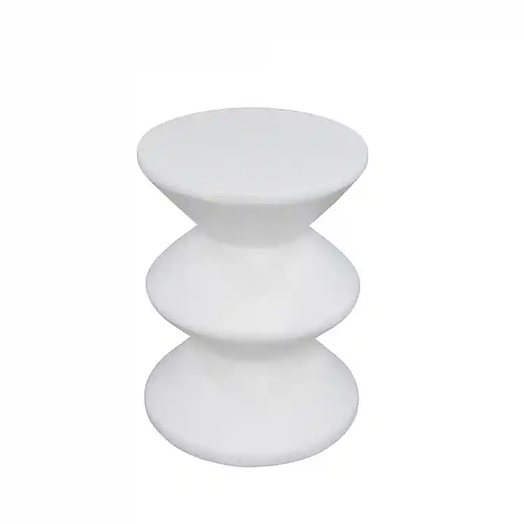 LIBERTA CONTOUR SIDE TABLE ΛΕΥΚΟ 35x35x47cm