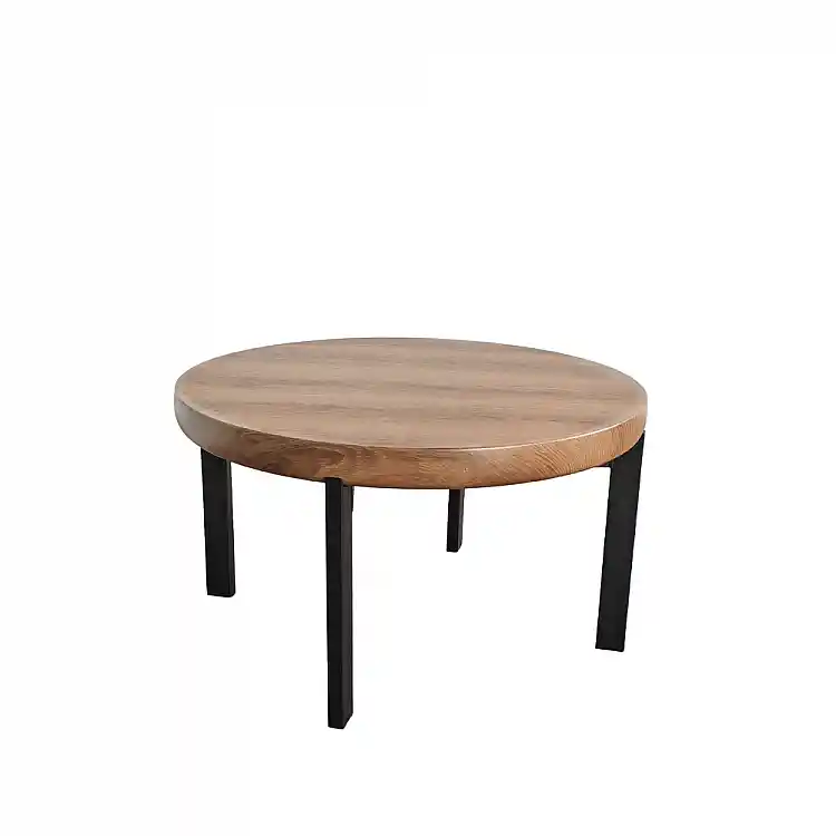 LIBERTA BOBBA COFFEE TABLE SONOMA ΜΑΥΡΟ 80x80x45cm