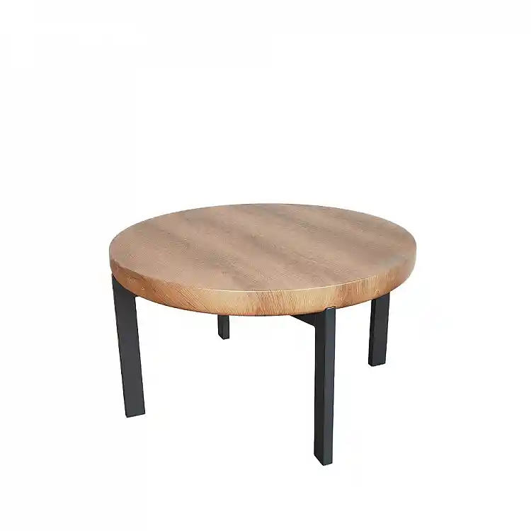 LIBERTA BOBBA COFFEE TABLE SONOMA ΜΑΥΡΟ 80x80x45cm