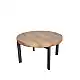LIBERTA BOBBA COFFEE TABLE SONOMA ΜΑΥΡΟ 80x80x45cm