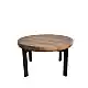 LIBERTA BOBBA COFFEE TABLE SONOMA ΜΑΥΡΟ 80x80x45cm