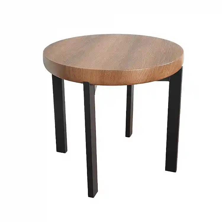 LIBERTA BOBBA SIDE TABLE SONOMA ΜΑΥΡΟ 60x60x55cm