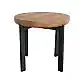 LIBERTA BOBBA SIDE TABLE SONOMA ΜΑΥΡΟ 60x60x55cm