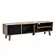 LIBERTA ALBERO TV STAND SONOMA DECAPE ΜΑΥΡΟ ΜΕ PATTERN 160x35x45cm