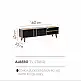 LIBERTA ALBERO TV STAND SONOMA DECAPE ΜΑΥΡΟ ΜΕ PATTERN 160x35x45cm