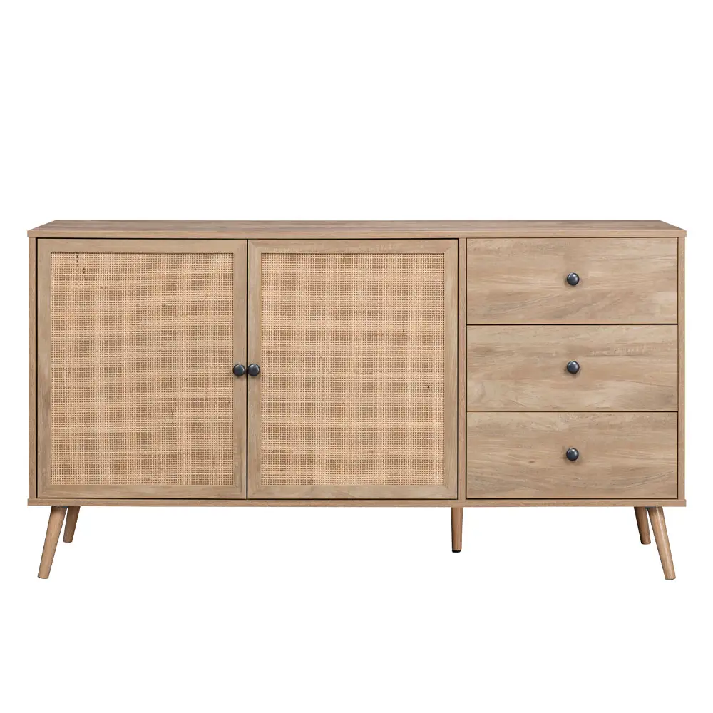 LIBERTA AMMOS ΜΠΟΥΦΕΣ 3ΣΥΡΤΑΡΙΑ ΦΥΣΙΚΟ ΜΕ RATTAN 150x39x79cm