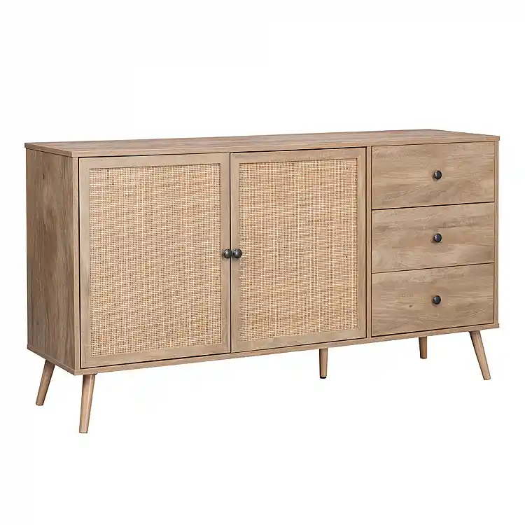 LIBERTA AMMOS ΜΠΟΥΦΕΣ 3ΣΥΡΤΑΡΙΑ ΦΥΣΙΚΟ ΜΕ RATTAN 150x39x79cm