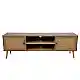 LIBERTA AMMOS TV STAND 2ΠΟΡΤΕΣ ΦΥΣΙΚΟ ΜΕ RATTAN 150x39x49cm