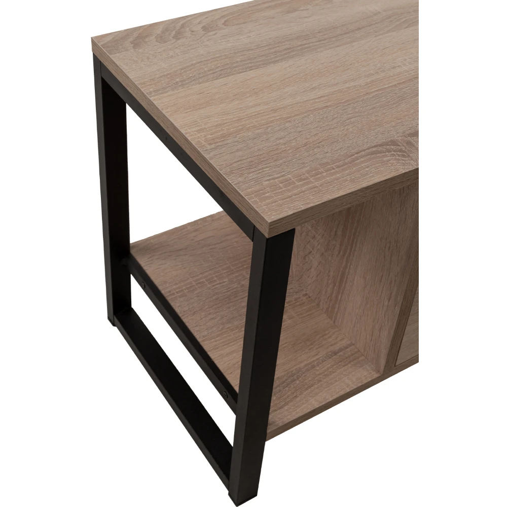 LIBERTA SPACE TV STAND 2ΡΑΦΙΑ 1ΣΥΡΤΑΡΙ SONOMA ΜΑΥΡΟ 120x35x45 LIBERTA SPACE TV STAND 2ΡΑΦΙΑ 1ΣΥΡΤΑΡΙ SONOMA ΜΑΥΡΟ 120x35x45