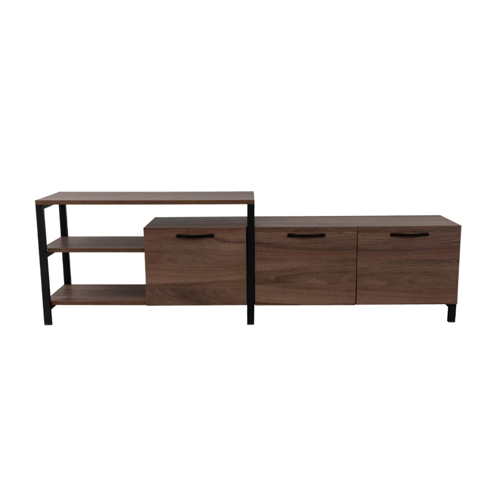 LIBERTA RAM TV STAND ΚΑΡΥΔΙ ΜΑΥΡΟ 180x35x55