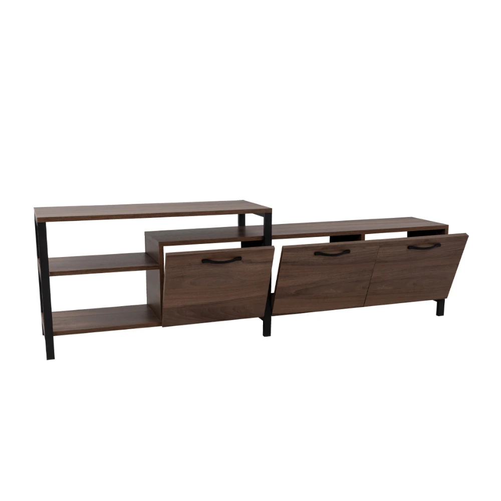LIBERTA RAM TV STAND ΚΑΡΥΔΙ ΜΑΥΡΟ 180x35x55 LIBERTA RAM TV STAND ΚΑΡΥΔΙ ΜΑΥΡΟ 180x35x55
