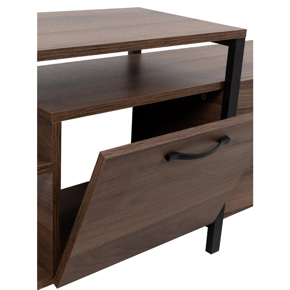 LIBERTA RAM TV STAND ΚΑΡΥΔΙ ΜΑΥΡΟ 180x35x55 LIBERTA RAM TV STAND ΚΑΡΥΔΙ ΜΑΥΡΟ 180x35x55