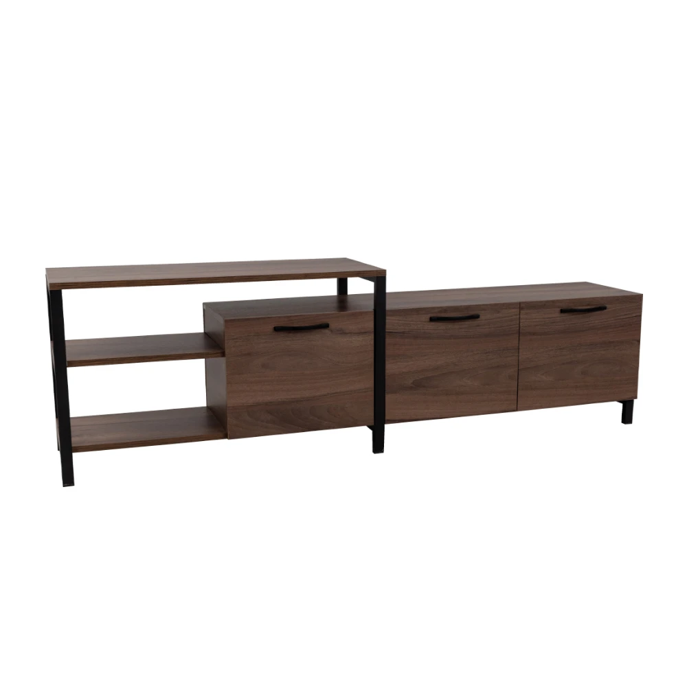 LIBERTA RAM TV STAND ΚΑΡΥΔΙ ΜΑΥΡΟ 180x35x55