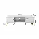 LIBERTA ZIZEL TV STAND 2ΠΟΡΤΕΣ ΛΕΥΚΟ ΜΕ PATTERN ΧΡΥΣΟ 160x39x49 LIBERTA ZIZEL TV STAND 2ΠΟΡΤΕΣ ΛΕΥΚΟ ΜΕ PATTERN ΧΡΥΣΟ 160x39x49