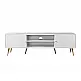 LIBERTA ZIZEL TV STAND 2ΠΟΡΤΕΣ ΛΕΥΚΟ ΜΕ PATTERN ΧΡΥΣΟ 160x39x49 LIBERTA ZIZEL TV STAND 2ΠΟΡΤΕΣ ΛΕΥΚΟ ΜΕ PATTERN ΧΡΥΣΟ 160x39x49