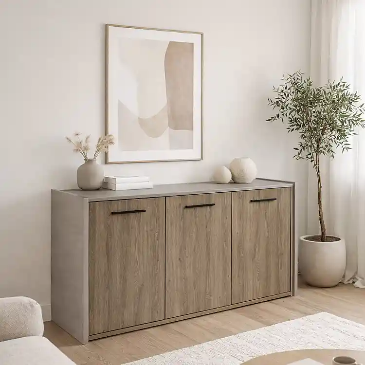 LIBERTA BONDI 2 ΜΠΟΥΦΕΣ SONOMA ΣΚΟΥΡΟ CEMENT 160x45x85cm