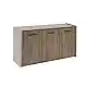 LIBERTA BONDI 2 ΜΠΟΥΦΕΣ SONOMA ΣΚΟΥΡΟ CEMENT 160x45x85cm