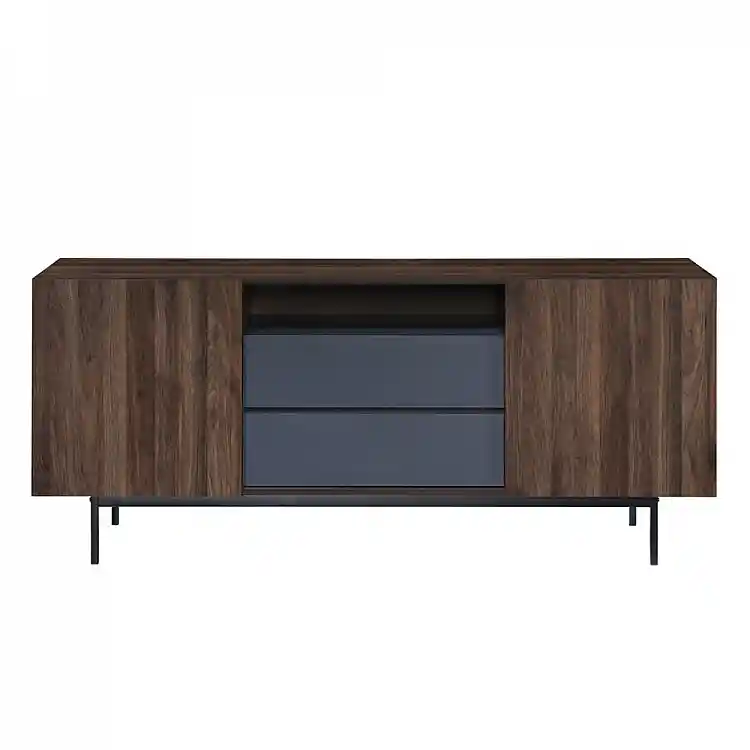 LIBERTA GROOVES ΜΠΟΥΦΕΣ 2ΠΟΡΤΕΣ 2ΣΥΡΤΑΡΙΑ ΚΑΡΥΔΙ ΓΚΡΙ 180x40x80cm