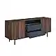 LIBERTA GROOVES ΜΠΟΥΦΕΣ 2ΠΟΡΤΕΣ 2ΣΥΡΤΑΡΙΑ ΚΑΡΥΔΙ ΓΚΡΙ 180x40x80cm