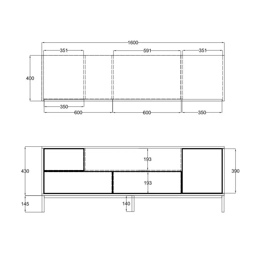 LIBERTA BLACKBIRD TV STAND RIVIERA OAK ΜΑΥΡΟ 160x40.5x58 LIBERTA BLACKBIRD TV STAND RIVIERA OAK ΜΑΥΡΟ 160x40.5x58