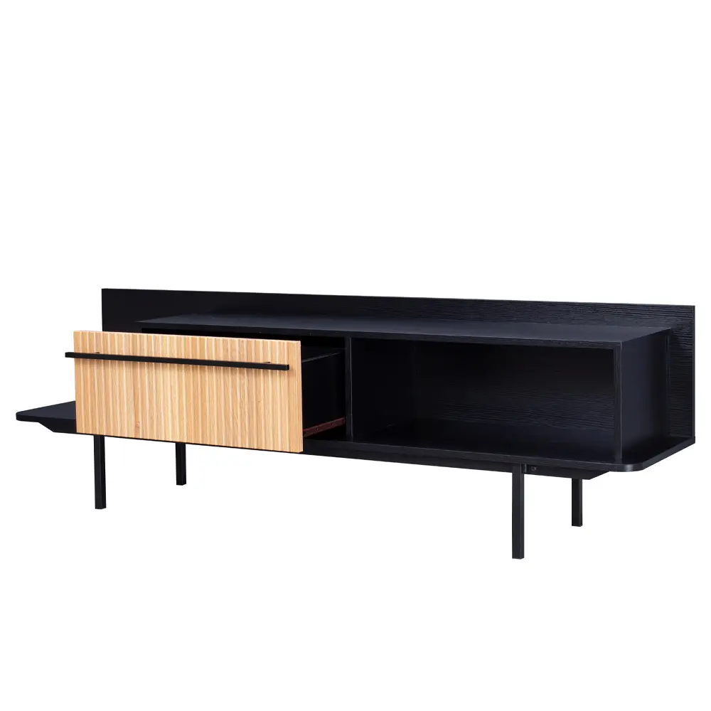 LIBERTA ORIGAMI TV STAND 1ΣΥΡΤΑΡΙ ΜΑΥΡΟ SONOMA 160x39.5x50 LIBERTA ORIGAMI TV STAND 1ΣΥΡΤΑΡΙ ΜΑΥΡΟ SONOMA 160x39.5x50