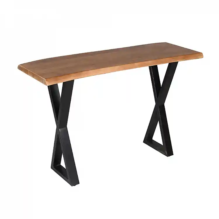 LIBERTA MINGLE ΚΟΝΣΟΛΑ ΚΑΡΥΔΙ ΜΑΥΡΟ 120x40x76cm