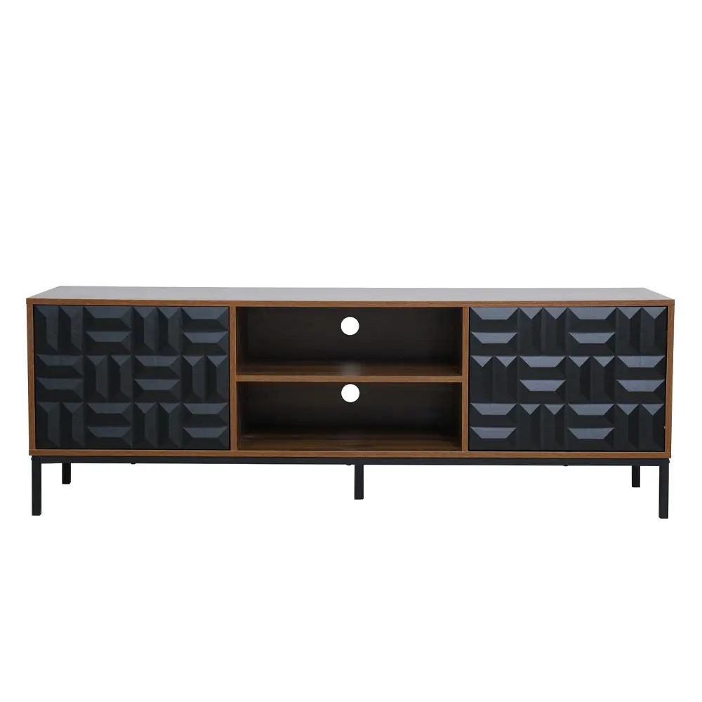 LIBERTA ZUMA TV STAND ΚΑΡΥΔΙ ΜΑΥΡΟ 160x40x54.5