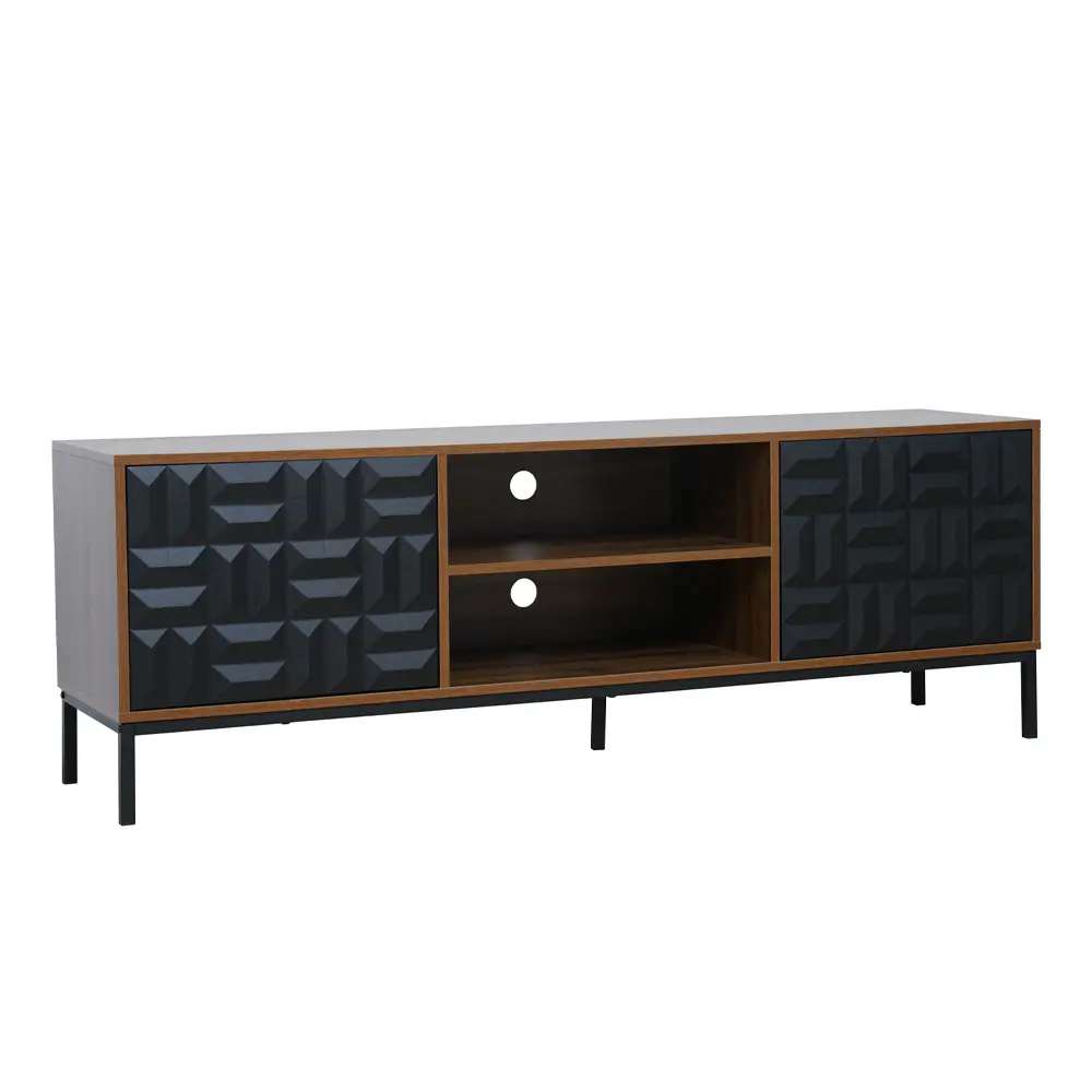LIBERTA ZUMA TV STAND ΚΑΡΥΔΙ ΜΑΥΡΟ 160x40x54.5