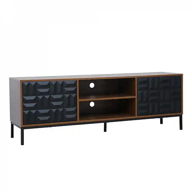 LIBERTA ZUMA TV STAND ΚΑΡΥΔΙ ΜΑΥΡΟ 160x40x54.5cm