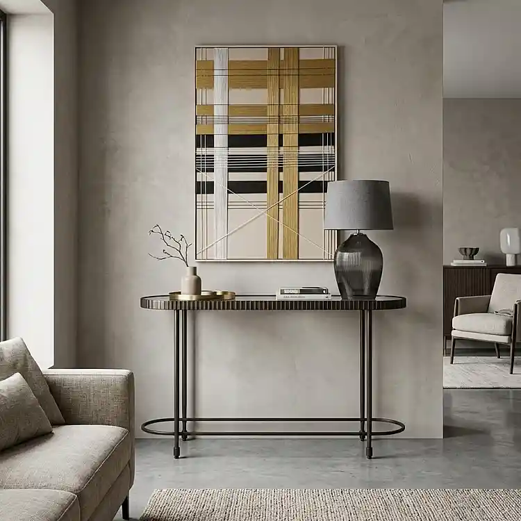 LIBERTA GRANAZ ΚΟΝΣΟΛΑ GUNMETAL 132x36x81cm