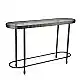 LIBERTA GRANAZ ΚΟΝΣΟΛΑ GUNMETAL 132x36x81cm