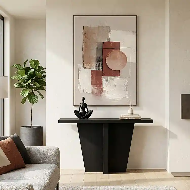 LIBERTA TUBE ΚΟΝΣΟΛΑ ΜΑΥΡΟ 120x40.5x81cm