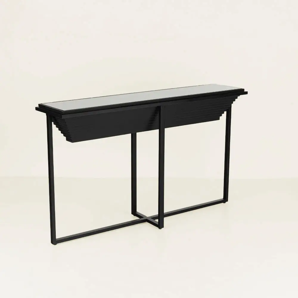 LIBERTA CHEOPS ΚΟΝΣΟΛΑ ΜΑΥΡΟ 134x32x82cm