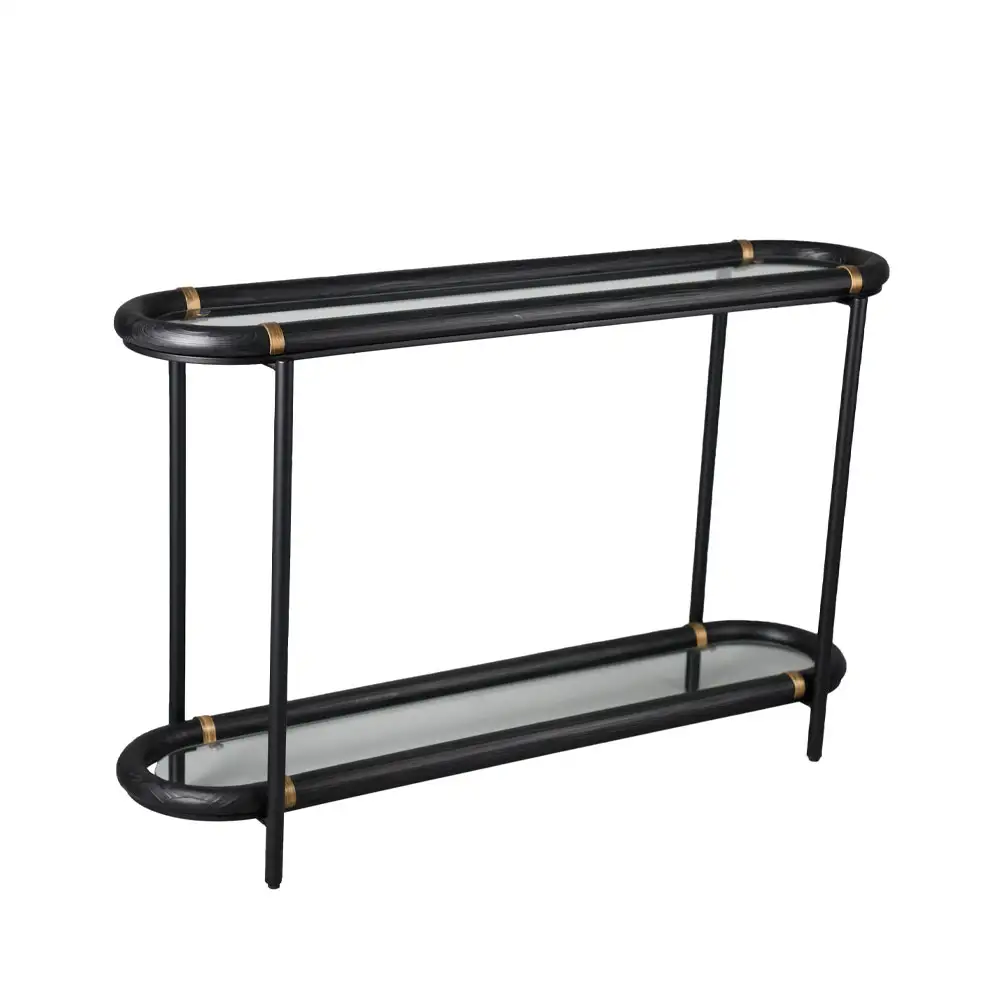LIBERTA COLOMBO ΚΟΝΣΟΛΑ ΜΑΥΡΟ 130x36x82cm