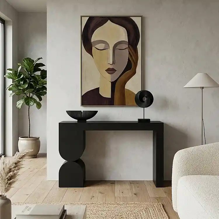 LIBERTA ARCHES ΚΟΝΣΟΛΑ ΜΑΥΡΟ 120x32x75cm