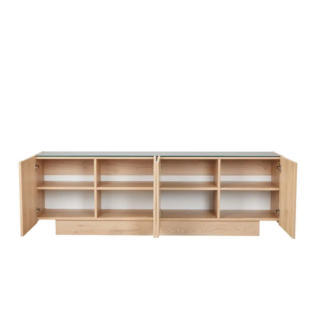 LIBERTA CUBIUS TV STAND 4ΠΟΡΤΕΣ ΦΥΣΙΚΟ 182x39x59cm