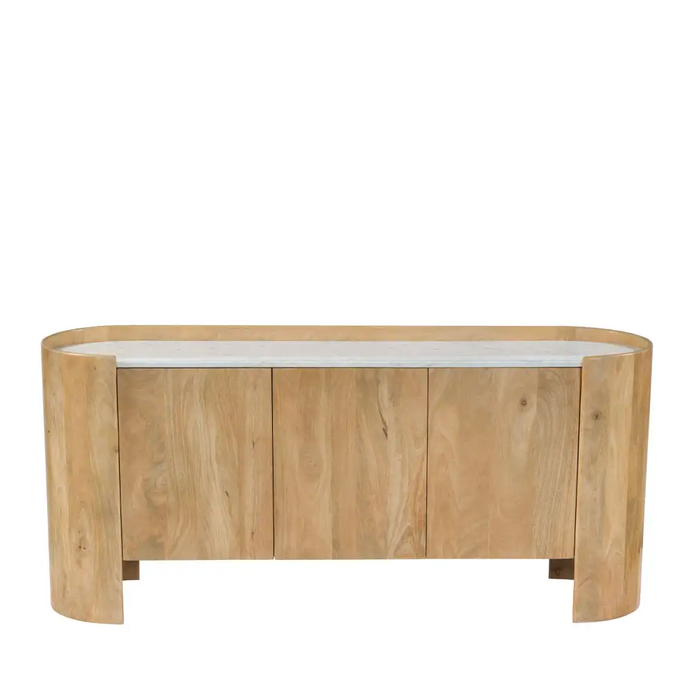 LIBERTA DON ΜΠΟΥΦΕΣ 3ΠΟΡΤΕΣ ΦΥΣΙΚΟ ΛΕΥΚΟ 165x45x75cm