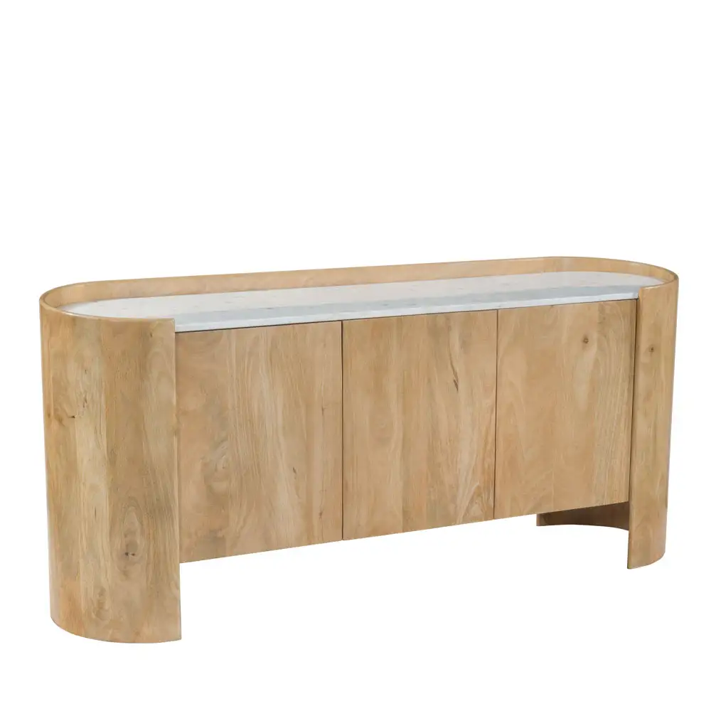 LIBERTA DON ΜΠΟΥΦΕΣ 3ΠΟΡΤΕΣ ΦΥΣΙΚΟ ΛΕΥΚΟ 165x45x75cm