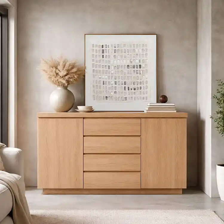 LIBERTA DRUVO ΜΠΟΥΦΕΣ 2ΠΟΡΤΕΣ 4ΣΥΡΤΑΡΙΑ ΦΥΣΙΚΟ 160x39x92cm