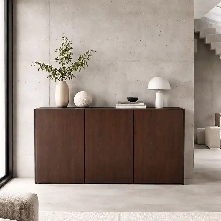 LIBERTA NUEZ ΜΠΟΥΦΕΣ 3ΠΟΡΤΕΣ ΚΑΡΥΔΙ ΜΑΥΡΟ 156x45x85cm